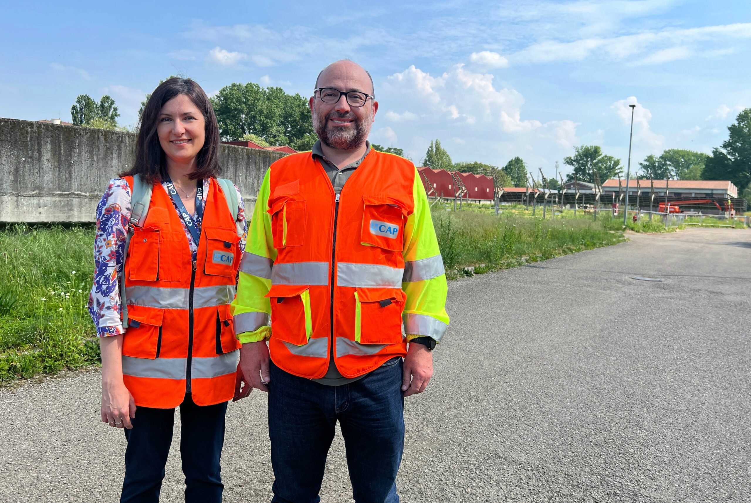 Nella foto, da sinistra: Roberta Radice, Assistente Direttore lavori; Cristian Gervasoni, Direttore lavori